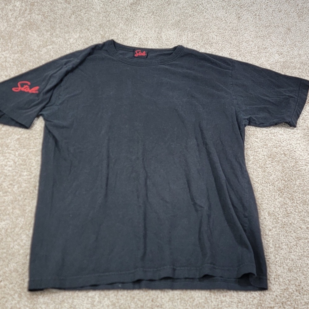 Stoli Vodka Black Graphic T Shirt Choose Authenticity Mens Short Sleeve